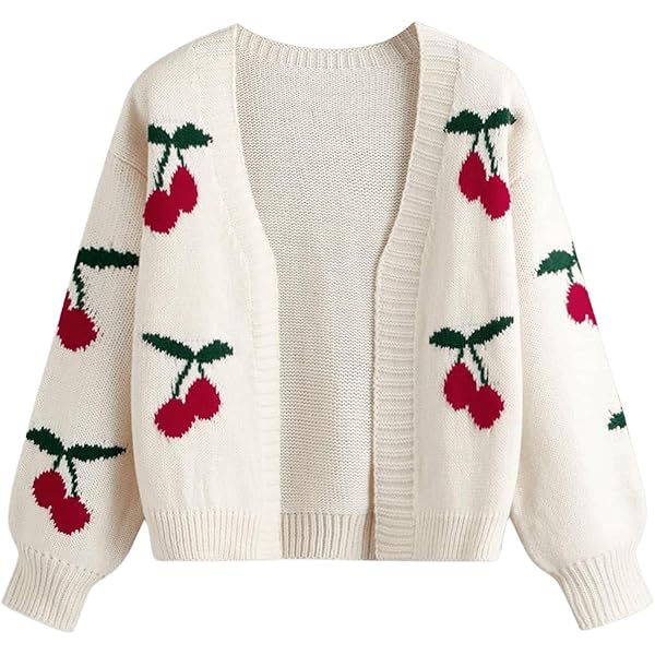 トップス S open knit tops heart Amazon.com: Verdusa Girl's Cute Heart Knitted Sweaters Open