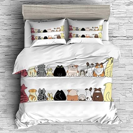 Amazon Com Cotton Bedding Sets Duvet Cover With Pillowcases