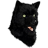 HAOAN Furry Dog Mask Animal Wolf Full Head for Halloween Party Costume Women Men