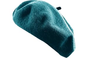 TZ PROMISE Women's French Beret Hat Solid Color Plain Wool Classic Traditional Artist Cap
