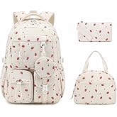 MOONBABY Girls Backpack, Kids Backpack for Girls, School bag for Primary Elementary Teenage, Middle School Students Bookbag