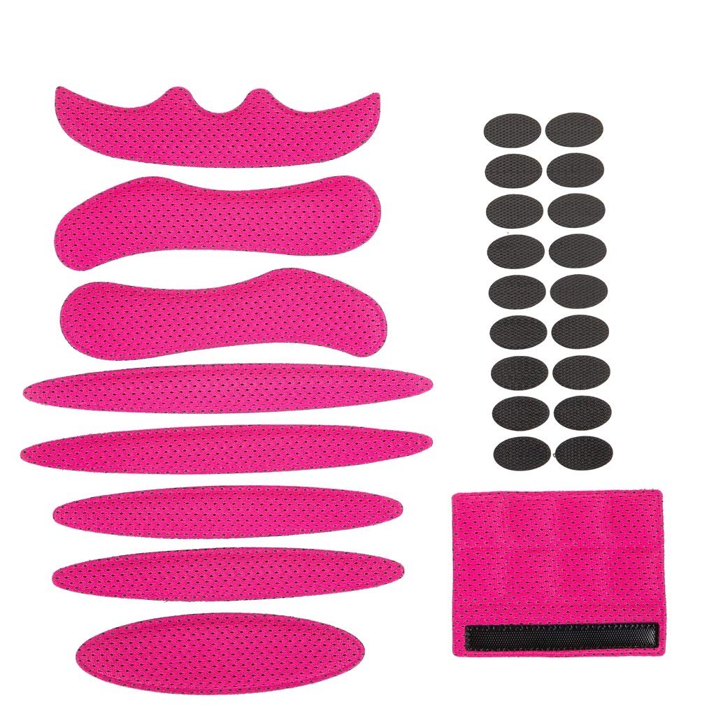 Jipemtra Helmet Padding Kit 27PCS Bicycle Replacement Universal EVA Foam Pads Set Cushions for Bike Cycling Motorcycle Helmet (Pink)