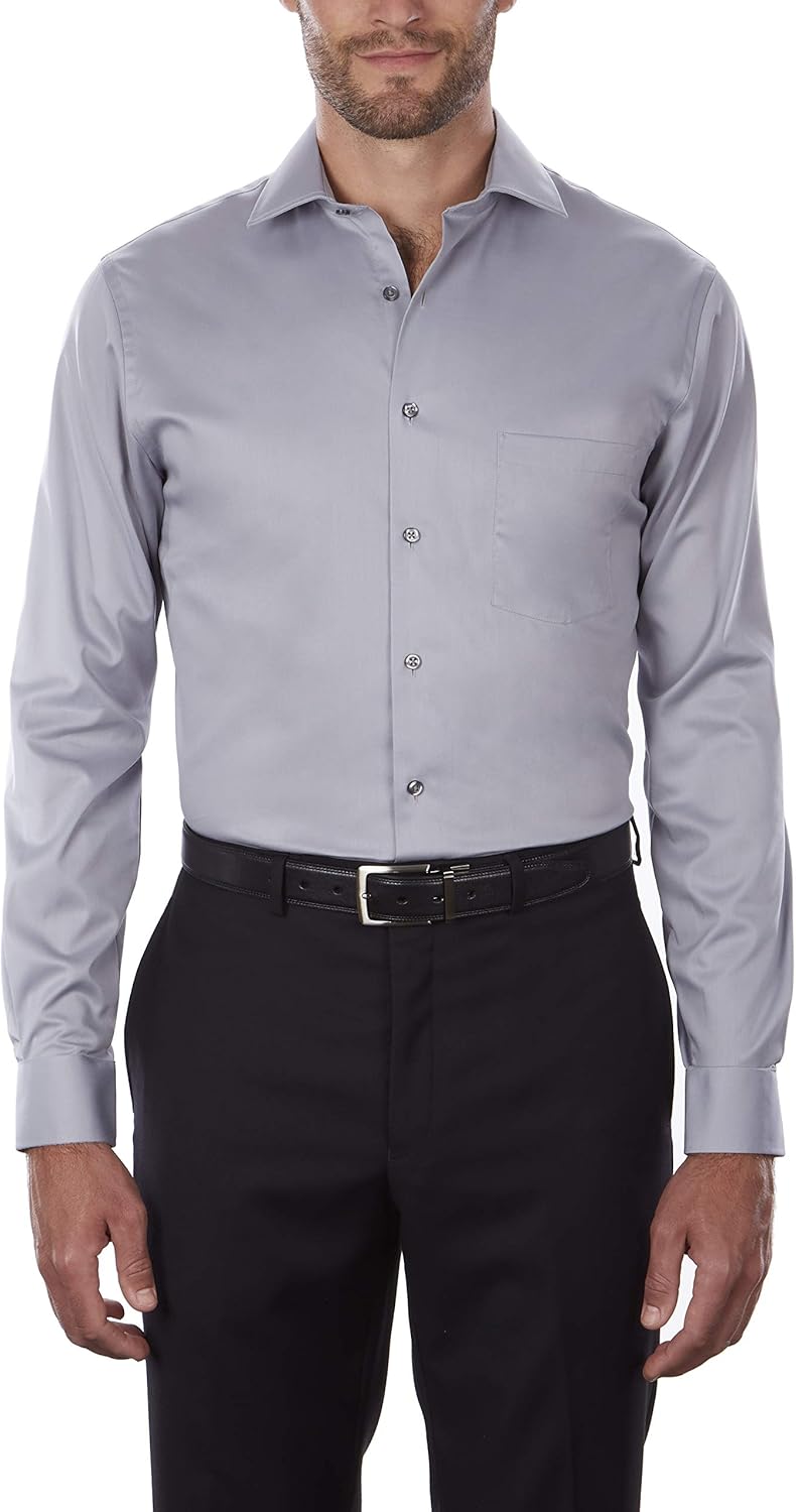 Van Heusen Men's TALL FIT Dress Shirt Flex Collar Stretch Solid (Big and Tall) at  Men’s Clothing store