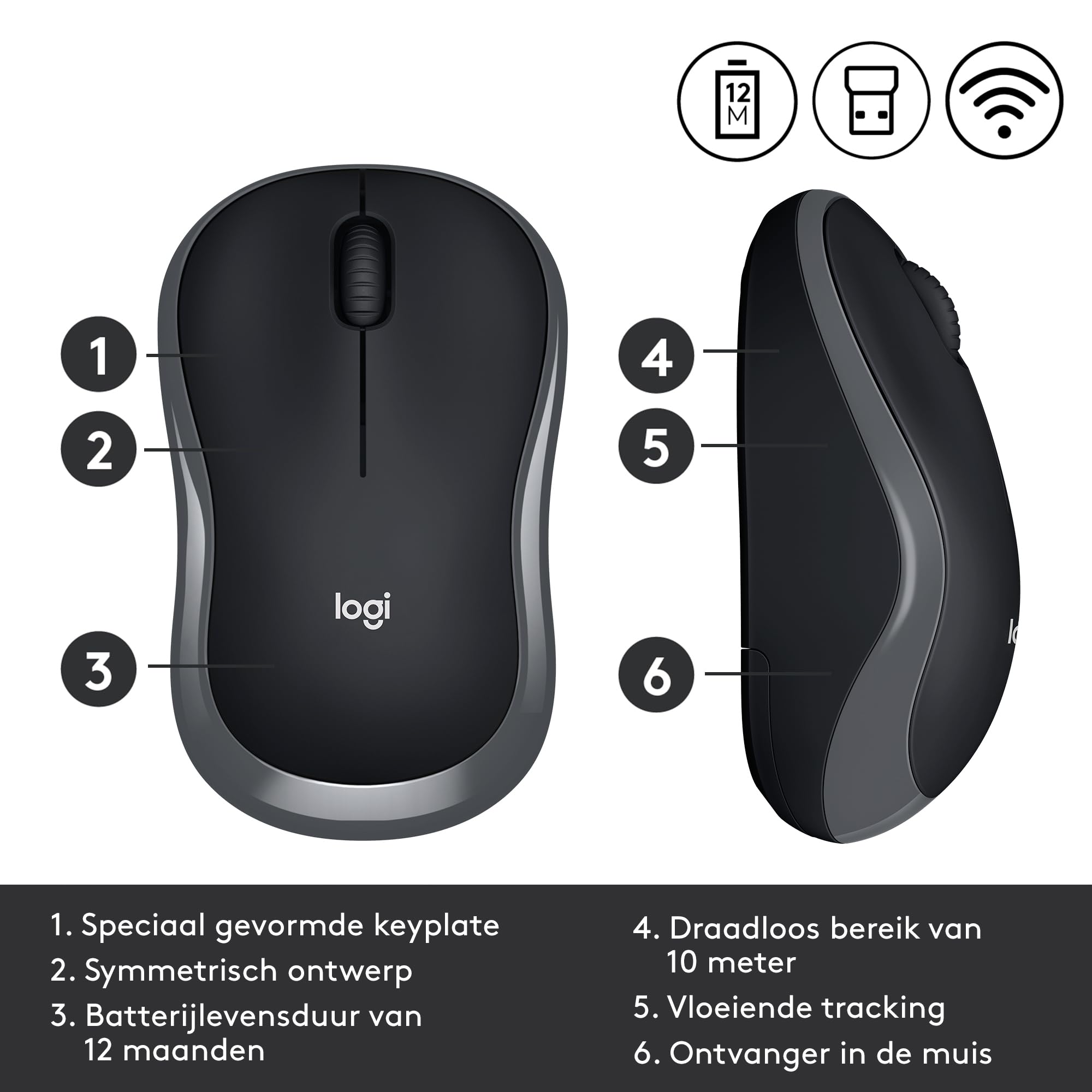 Logitech 910-002235 Wireless Mouse M185