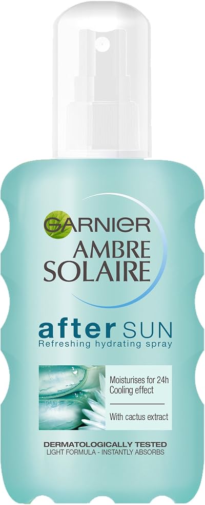 Garnier Ambre Solaire After Sun Spray 200ml Soothing Aloe Vera Refreshing