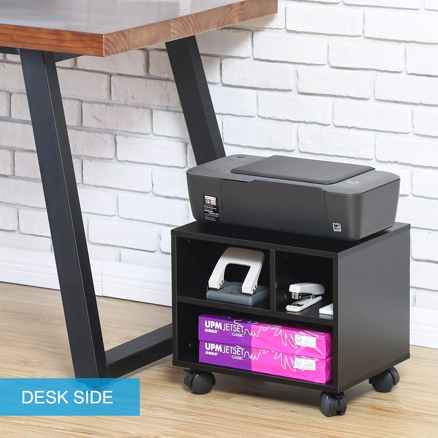 FITUEYES Mobile Under Desk Printer Machine Stand Work Cart with Wheels PS304003WB : Office Products