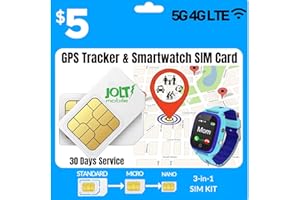 SPEEDTALK MOBILE Prepaid Smart Watch SIM Card and GPS Tracker SIM Card 5G 4G LTE | AT&T Network| USA Data Voice SMS SIM Card for IoT Devices GPS Vehicle Car Pet Bike Tracking Locators | No Contract