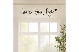 GENERIC Wooden Love You Bye Sign Home Decor - Boho Farmhouse Wall Art Decor for Stylish Living Room, Hallway Entryway, Wall Decor Door Sign Gift for Your Family Lovers