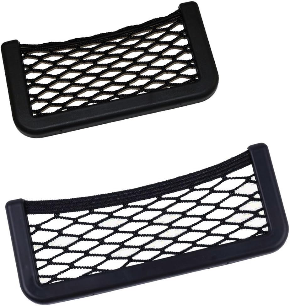 2x Accessory Net – AR/00S 500500 Medium + Large Storage Net Mesh Storage Tray Stretch Boot Black Set of 2