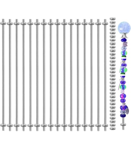 Lot 15 Tiges Filetées M5x200mm Inox + 15 Écrous - Acier Inoxydable 304 Entièrement Filetées