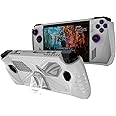 Baigeda Protective Case with Foldable Kickstand for ASUS Rog Ally 2023 Release Full Body Soft TPU Handheld Game Console Drop-Proof Protector Case with Shockproof,Non-Slip,Anti-Collision (White)