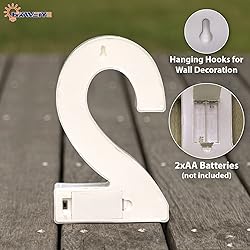 HXWEIYE Light Up Numbers-2, LED Marquee Number