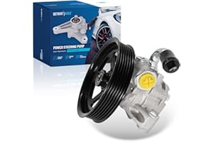Detroit Axle - Power Steering Pump for Chevy Equinox Traverse GMC Enclave Saturn Outlook Vue Pontiac Torrent Power Steering Pump with Pulley Replacement 96-2403 Blue