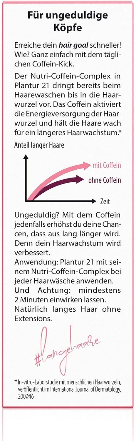 Plantur 21 Nutri-Caffeine Shampoo for Long Hair 200 ml, 200 ml (Pack of 1) - Image 4
