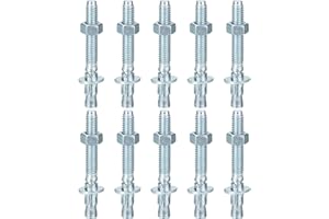 DTGN 5/16" x 2-3/4" Wedge Anchors - 25Pack - Good for Cement and Concrete Wall - Carbon Steel Zinc Plated Screw Bolt Nut Expa
