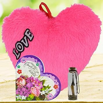 ME & YOU Multicolour Greeting Card with Message Bottle; Heart for Wife; Girl-Friend; Fiance on Valentines Day; Birthday; Anniversary and Any Special Occasion