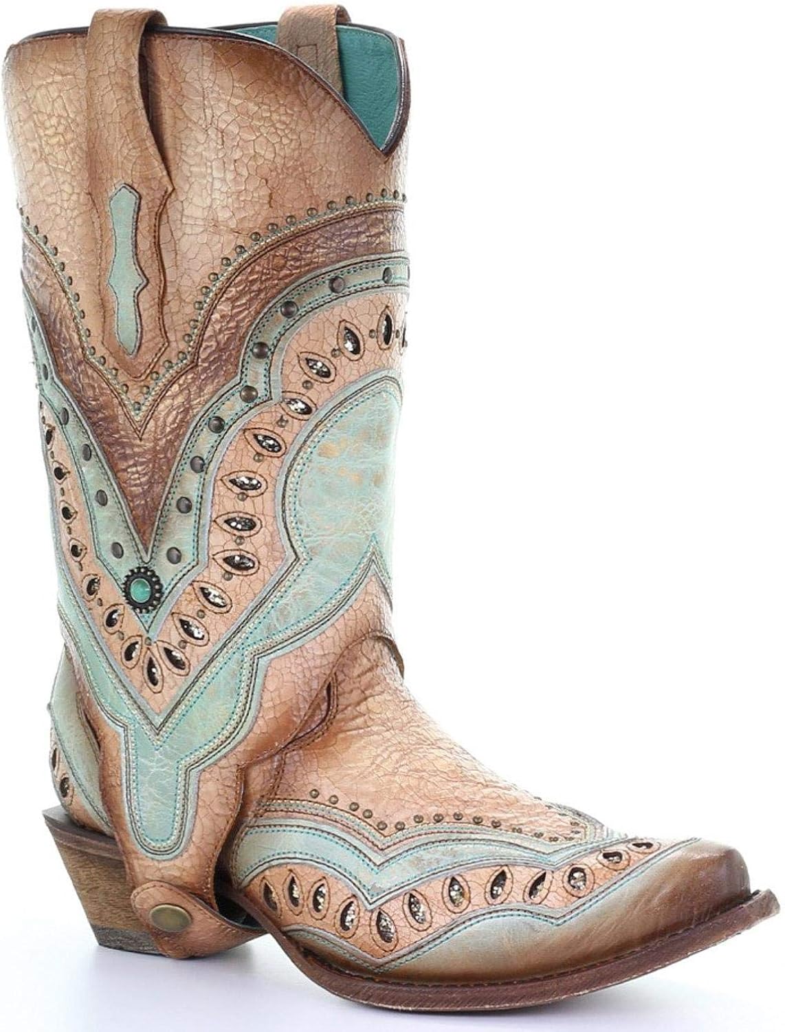 corral women's embroidered rose western boots