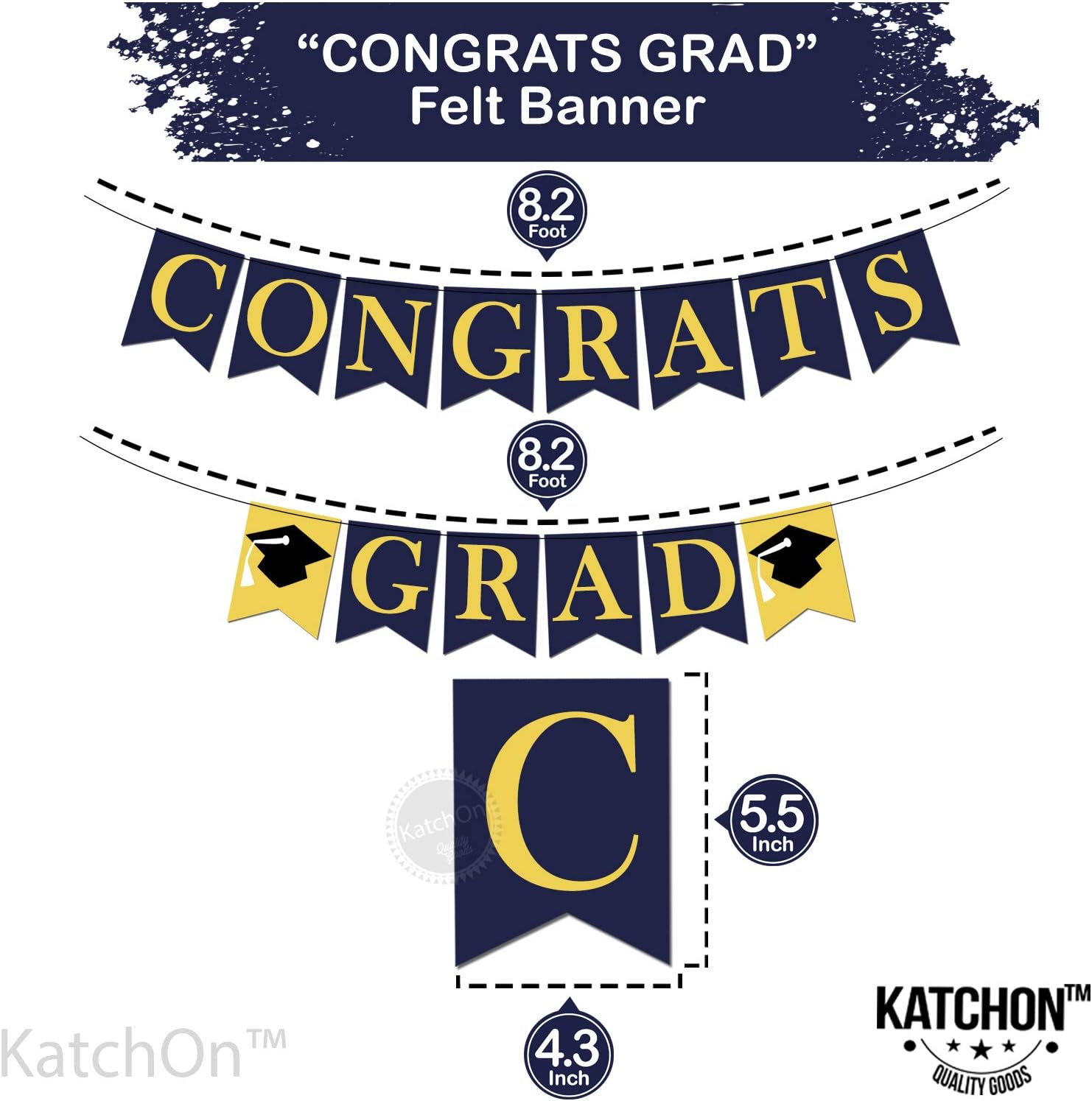 Amazon Com Congrats Grad Graduation Banner Assembled