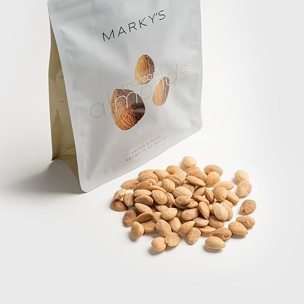 MARKY’S FRIED AND SALT MARCONA ALMONDS NUTS FORM SPAIN – 1 LB / 453 G
