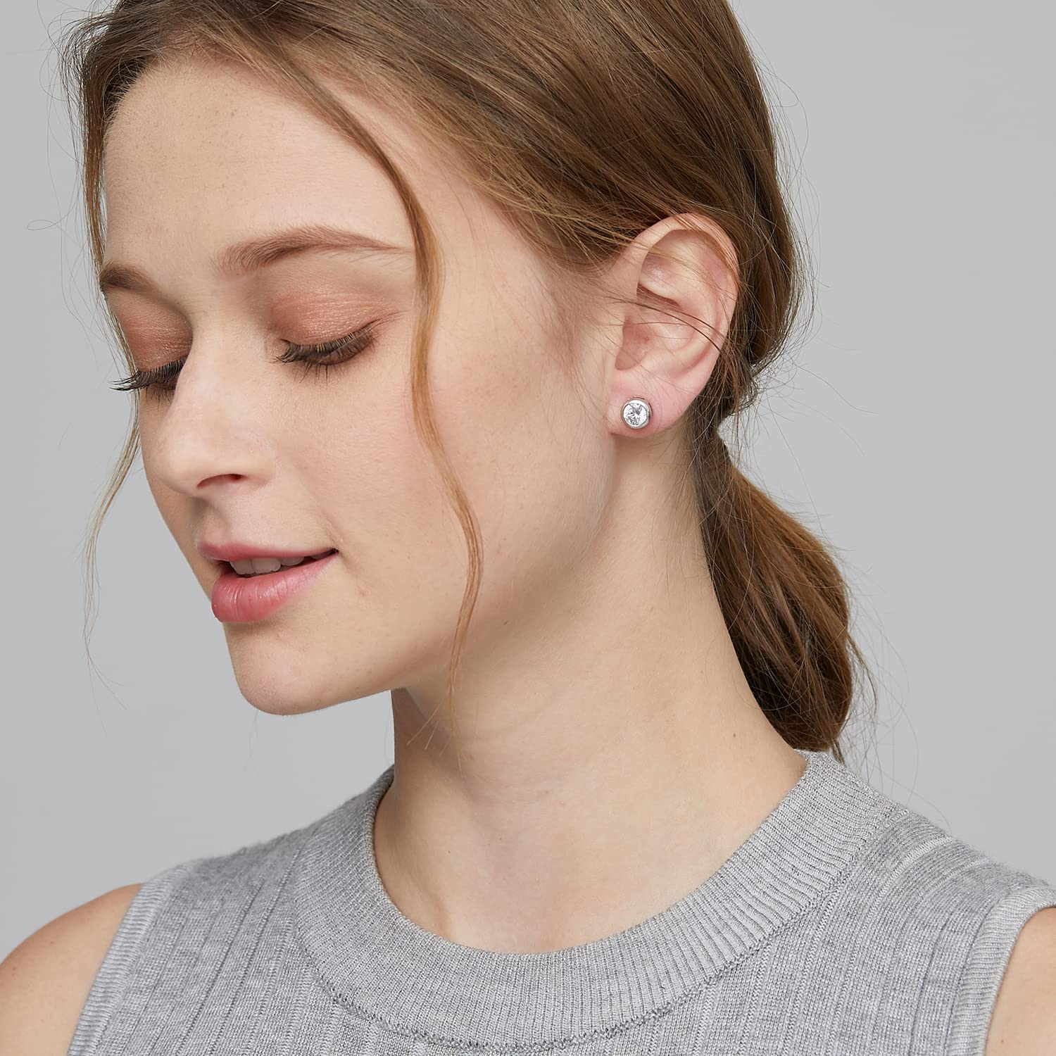 Bezel Earrings