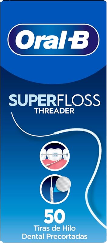 Superfloss Seda Dental Threader, 50 Hebras Precortadas — foto 1 de 6