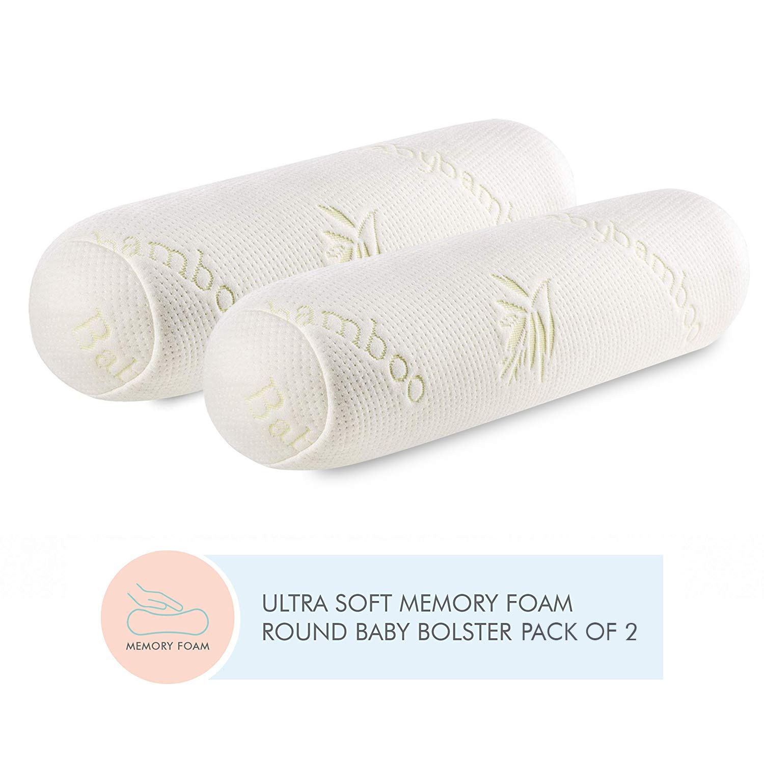 Buy The White Willow Set of 2 Memory Foam Soft Baby Bolster Pillow