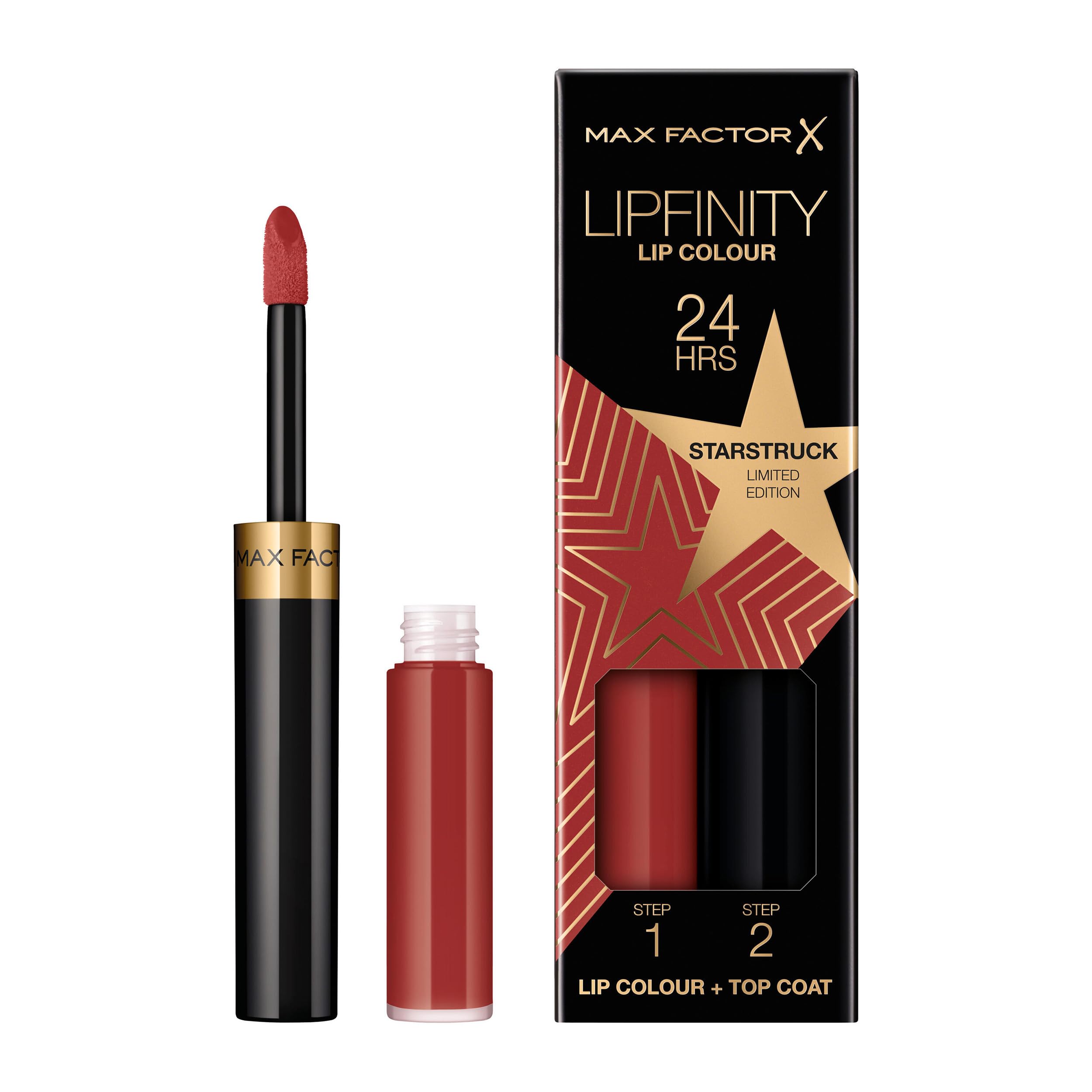 Max Factor Lipfinity Starstruck, Long-Lasting, Two Step Lipstick, Vibrant Colour, Hydrating, Lasts 24 Hrs, Matte Lip Colour With Glossy Top Coat, 4.2g — image 1
