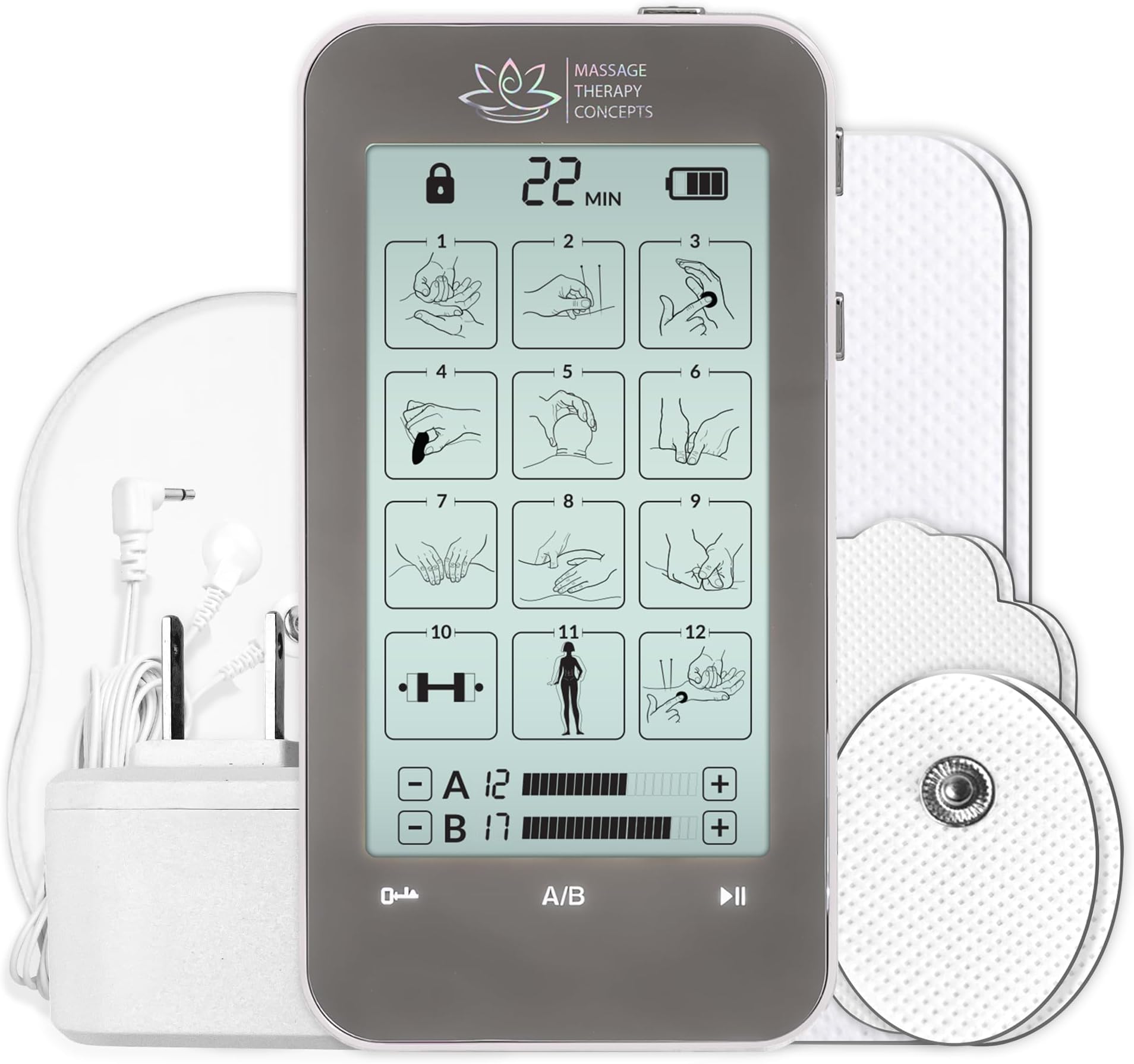 TENS Unit & EMS Muscle Stimulator, for Sciatica Pain Relief, Neck Pain