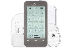 Massage Therapy Concepts TENS Unit Muscle Stimulator - Non-Invasive EMS Therapy Machine for Neck, Shoulder & Back Pain Relief, Sciatica, Arthritis - Safe & Portable with 12 Modes & 20 Intensity Levels