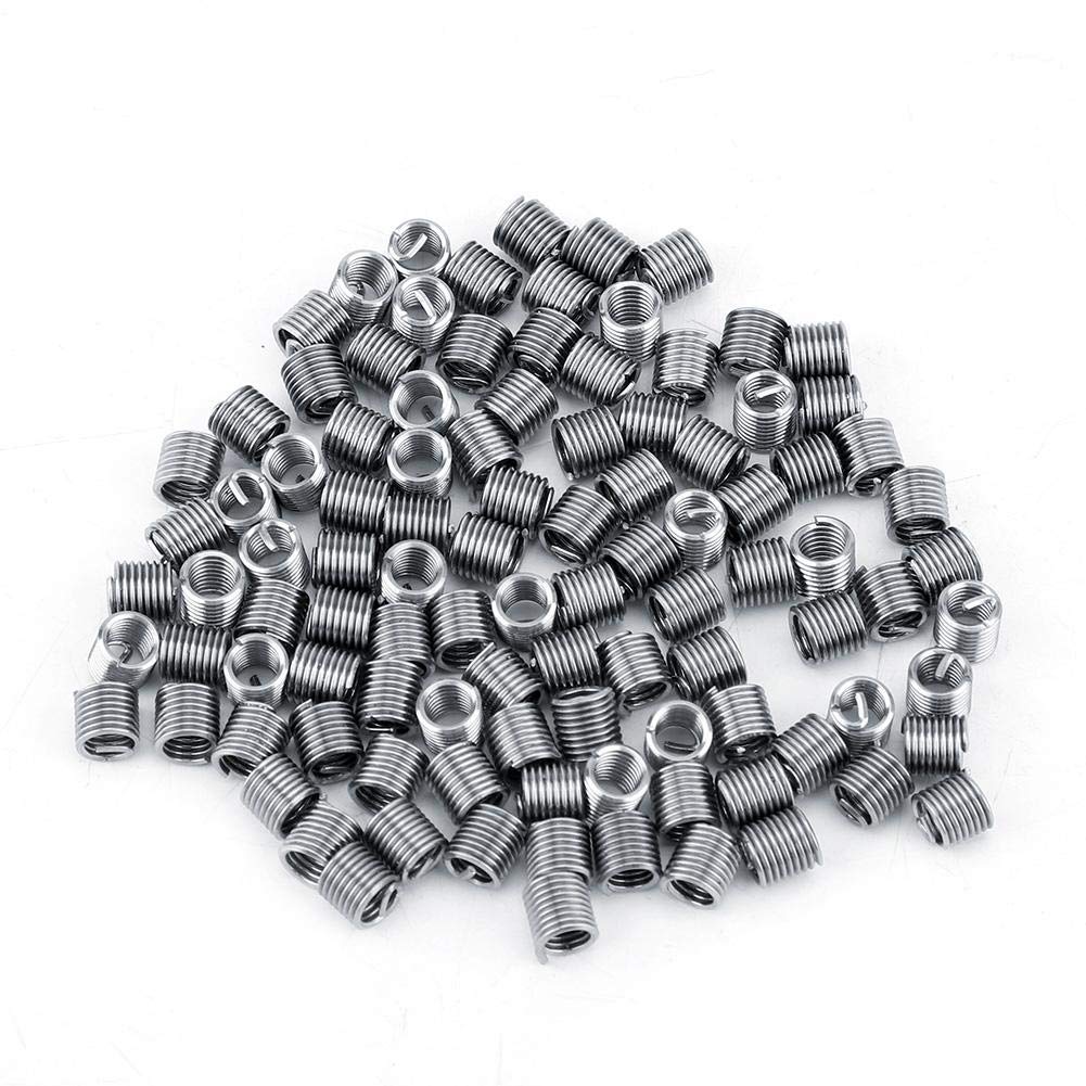 100Pcs Wire Insert Thread, M4 Thread Repair Stainless Steel SS304 Thread Insert Coiled Wire, Helical Thread Insert (M4*0.7 * 2D)