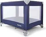 Red Kite Sleeptight Travel Cot - Blueberry, Padded Mattress, Portable view 2