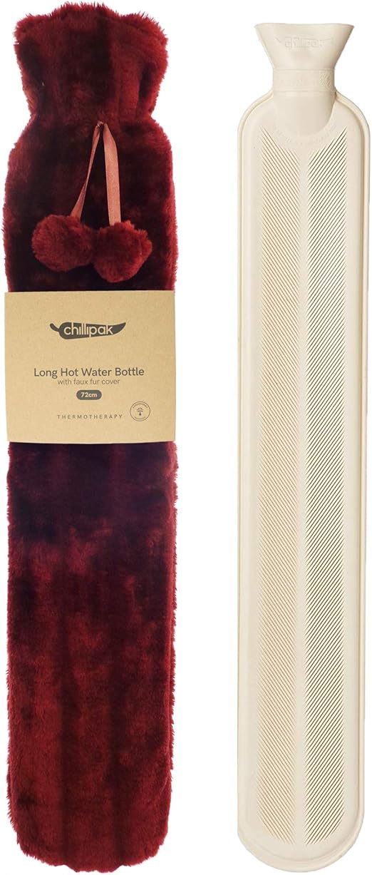 Extra Long Hot Water Bottle with Cover, Luxury Wearable Fluffy Neck and Shoulder Warmer Large Extra Long Hot Water Bottle with Cover, Luxury Wearable Fluffy Neck and Shoulder Warmer Large