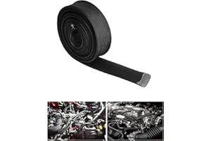 Heat Shield Sleeve Fuel Line Heat Shield Auto Hose Spark Plug Wire Cover Protectors Boots Roll 2500 Degree for Car&Auto Wire 