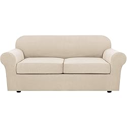 H.VERSAILTEX 3 Piece Stretch Sofa Covers for 2