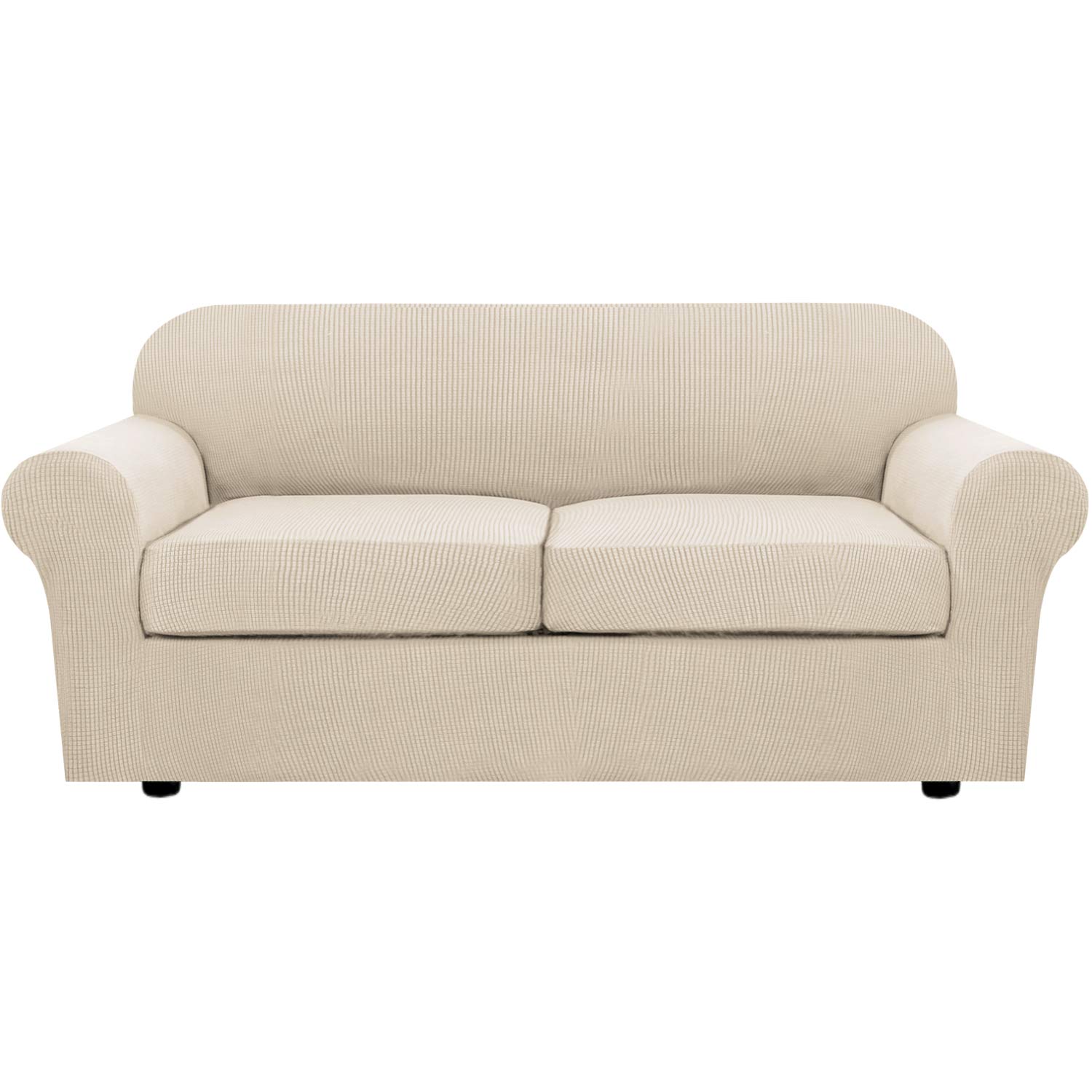 H.VERSAILTEX 3 Piece Stretch Sofa Covers for 2