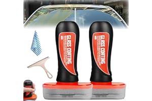 Zmuhyrd Louisx Glass Cleaning Board, Glass Coating for Windshield, Windshield Hydrophobic, Improves Clarity and Visibility for Enhancing The Visual Effects of Automotive Windshields (2pcs)