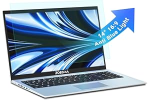 ZOEGAA 14" Anti Blue Light and Anti Glare Laptop Screen Protector Compatible with HP Pavilion 14, HP Chromebook 14, HP Stream 14, Acer Chromebook 14, Acer Aspire 14" 16:9