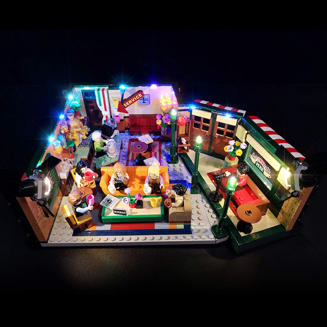 PeleusTech USB Powered LED Lighting Kit for Lego Friends Cafe - Upgrade Version - LED Included Only,