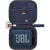 Mchoi Hard Storage Case for JBL Go 4 Go3 Go 3 Eco Waterproof Ultra Portable Bluetooth Speaker (Blue)