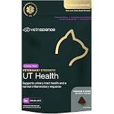 VETRISCIENCE Veterinary Strength UT Health Chews, Chicken Flavor, 90 Count | Cat Urinary Tract Wellness Supplement for Supporting Feline, with Calming Blend