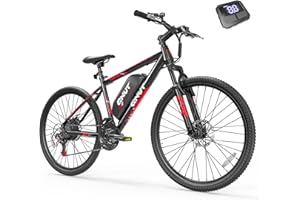 QNUT Electric Bike for Adults, 350W 26" Ebike for Teens 21 Speed 20Mph Up to 40Mile with Dual Disc Brake Commute E-Bike E-MTB for Men Women Electric Bicycles UL 2849 Tested