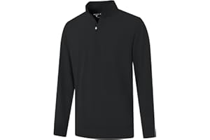 M MAELREG Quarter Zip Pullover Men Moisture Wicking Performance Heather Midlayer Golf 1/4 Zip Pullover Mens Sweatshirt
