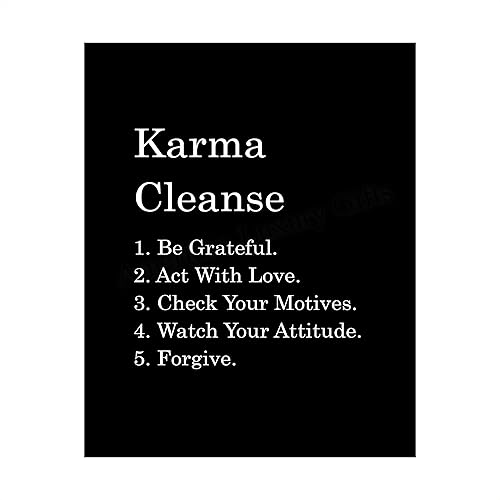 "Karma CleanseCheck Your Motives" Spiritual Quotes Wall
