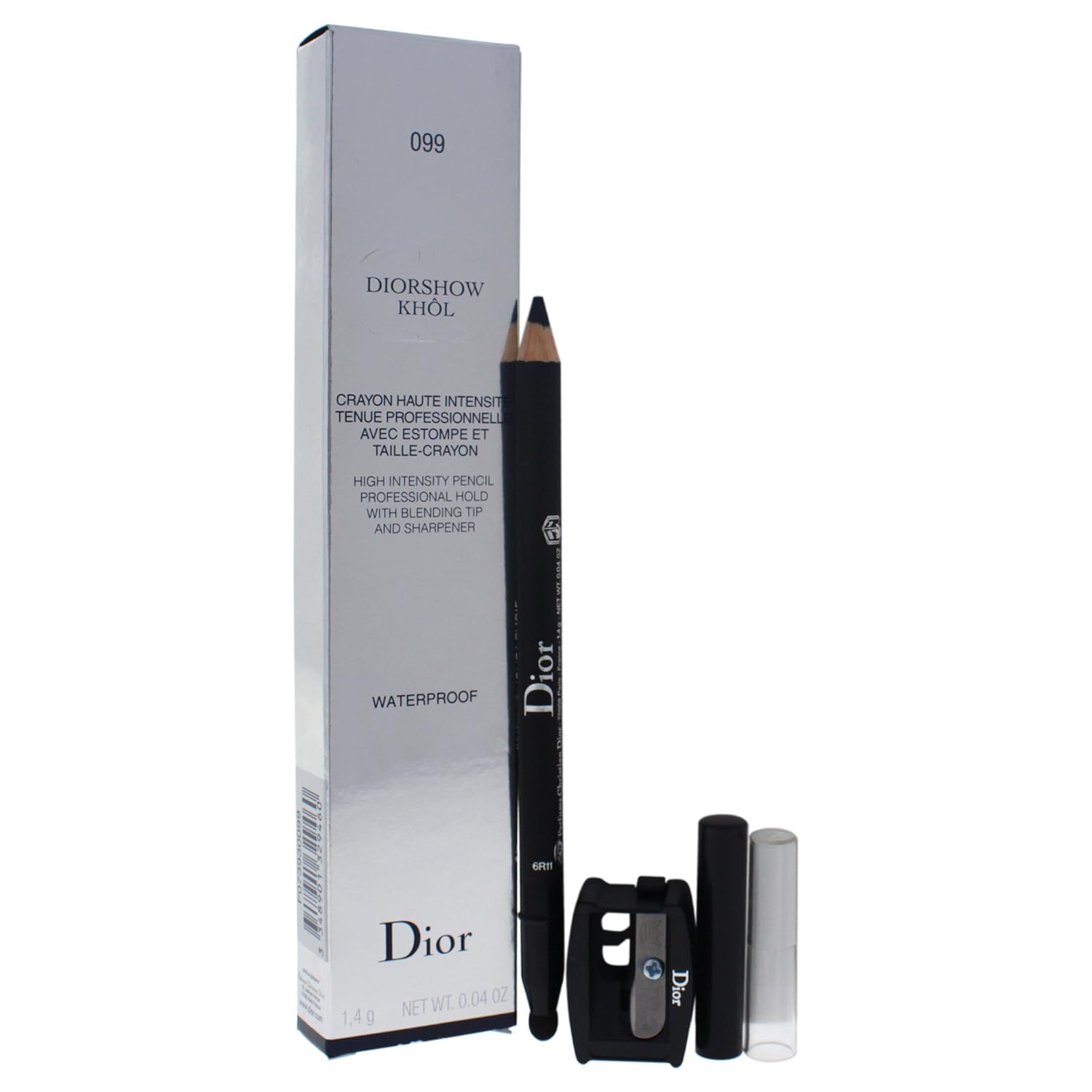 Christian Dior Diorshow High Intensity Waterproof Pencil, Black Khol, 0.04 Ounce