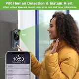 KAMEP Wireless Video Doorbell 1080P Camera Chime Night Vision IP66 Battery view 4