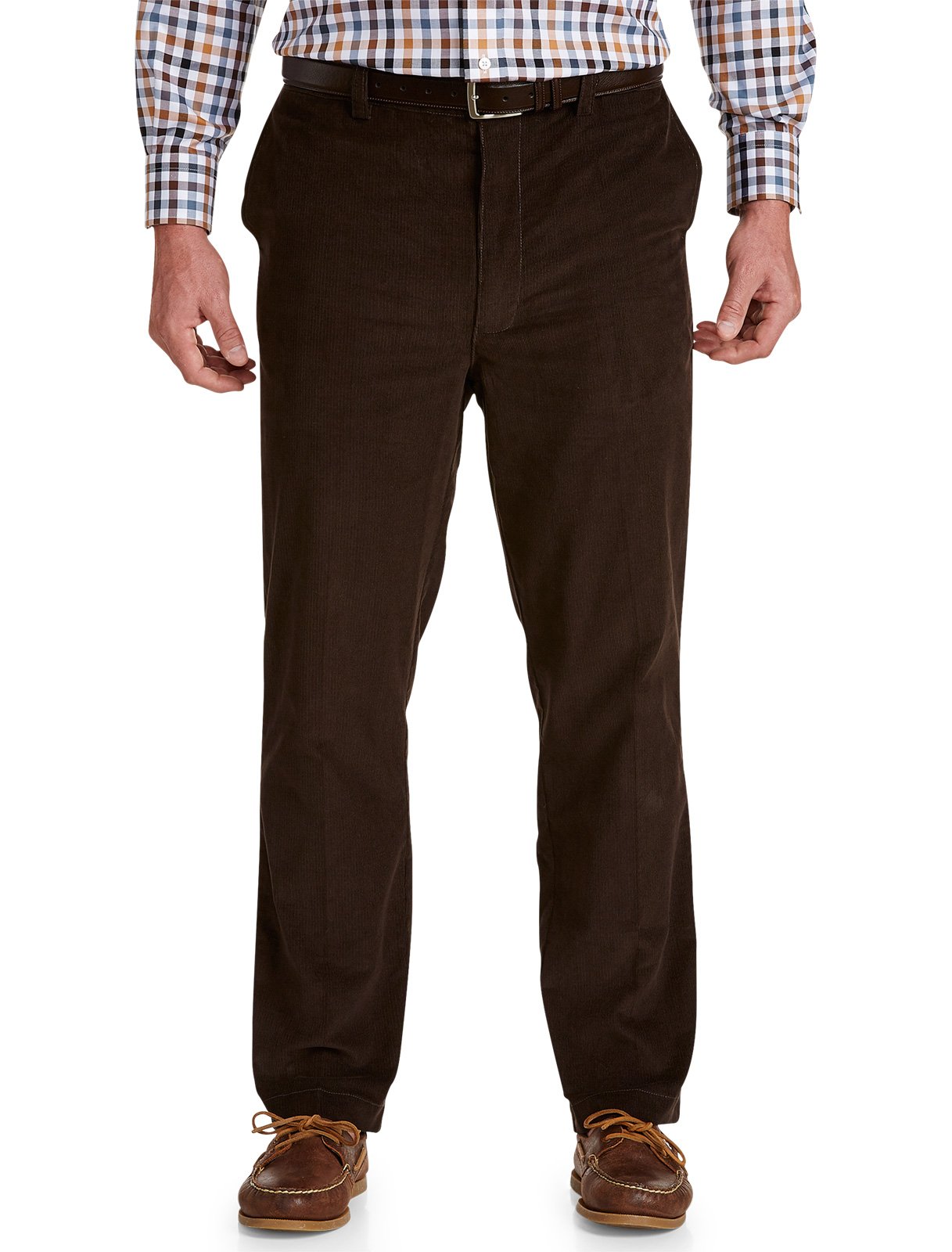 Oak Hill by DXL Big and Tall Flat-Front 