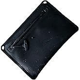 CHERRY CHICK IPX8 Waterproof Tactical EDC Pouch - Large Phone + Passport + Wallet Compatible, Rugged Military-Style Dry Bag with Belt Loop & Attachment Grommets（Black）