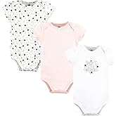 Hudson Baby Infant Girl Cotton Bodysuits, Daddys Sweetheart, 0-3 Months