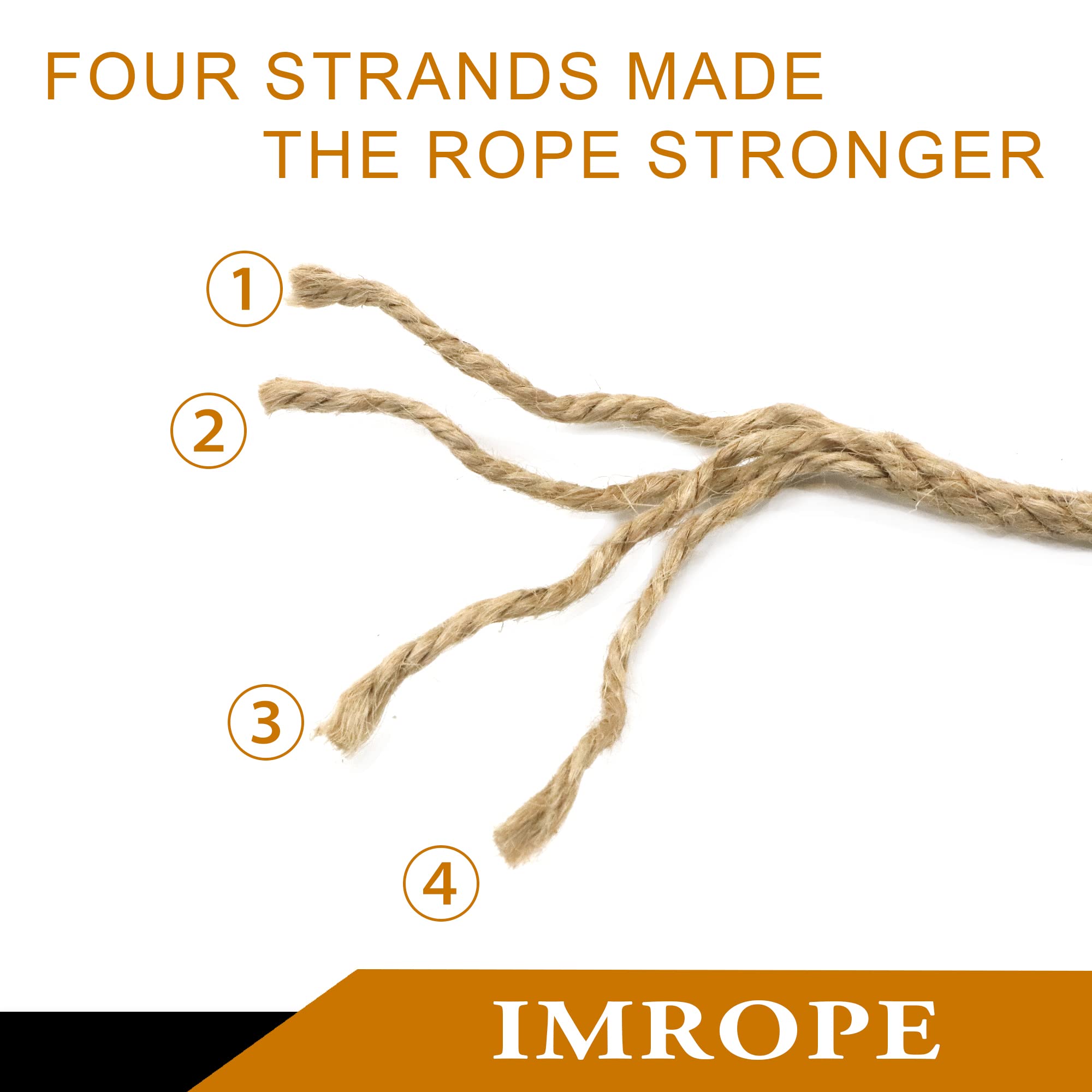Mua Jute Rope 1/4 Inch 100 ft 6mm Thick Natural Clothesline Garden ...