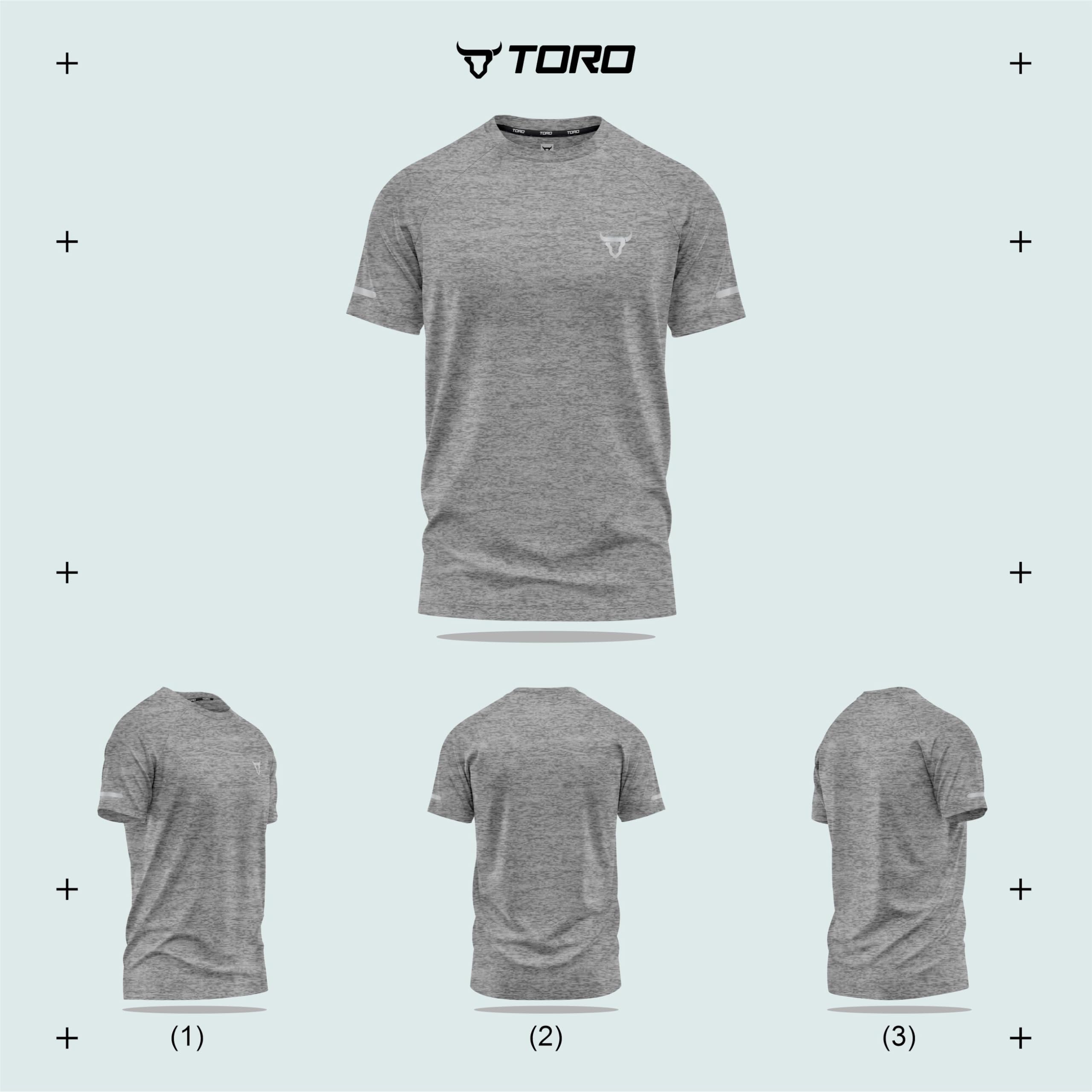 Mens Short Sleeve T-Shirts Workout Athletic Fit Moisture Wicking Fast Drying Reflective Logo Sports T-Shirts Tops